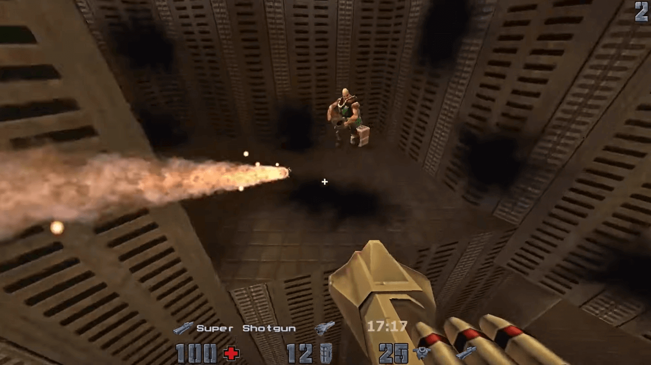 Quake II is well-preserved to this day. Unlike other games of that era, Quake II's gameplay has not become a vestige of the industry.