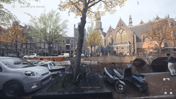 If you turn the graphics to ultra and disable the interface, you get a very realistic reconstruction of the capital of the Netherlands.