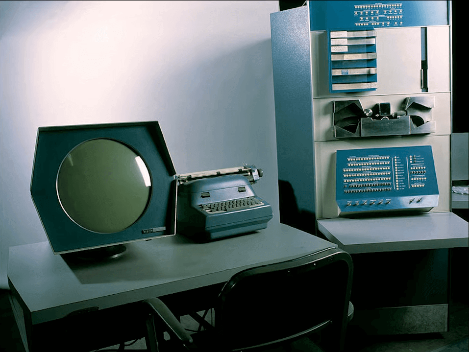 The PDP-1 is in the photo.