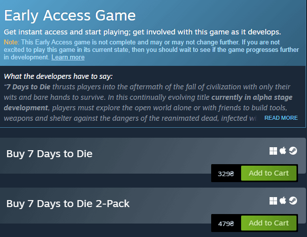 Early access in an indie game - nothing surprising...