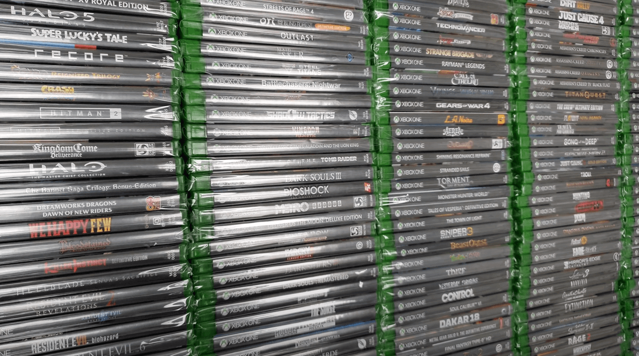 The owner of this truly impressive collection of games clearly has nothing to play...
