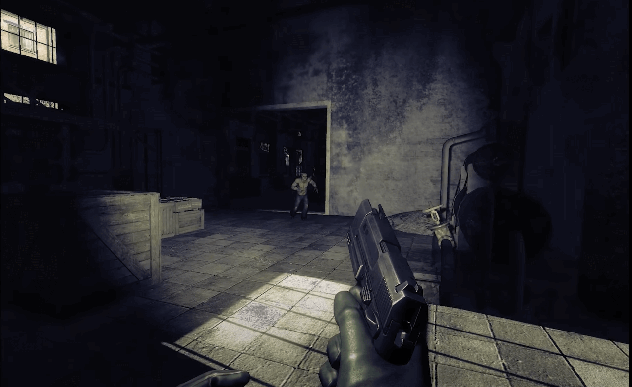 The Controller's philosophy in GUNSLINGER Mod is that any problem can be solved if you put your mind to it. Yes, someone is about to shoot himself in the chin, and such jokes make the room darker...